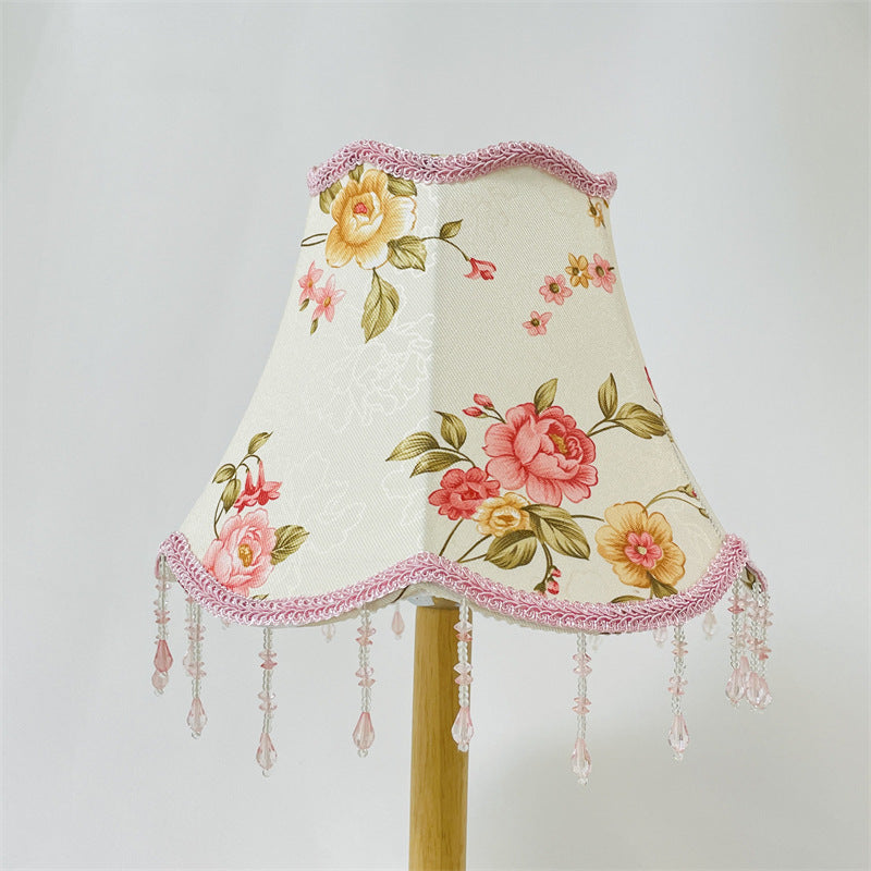 Abat-jour en Jacquard Rose