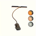 Lampe de lecture à pince à deux volets orientables, tactile, 1000 mAh