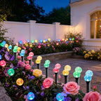 Guirlande solaire de jardin à 30 boules craquelées, 8 modes
