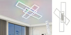 Plafonnier LED rotatif à rectangles RVB, 101 cm, avec télécommande