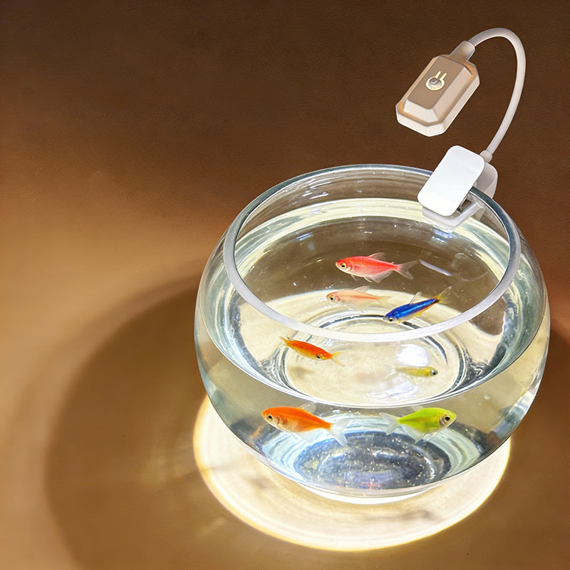 Mini lampe de lecture à pince blanche, 3 teintes, socle stable