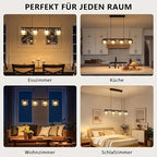 Suspension LED en verre fumé, 3 ou 4 lumières, blanc chaud 3000K