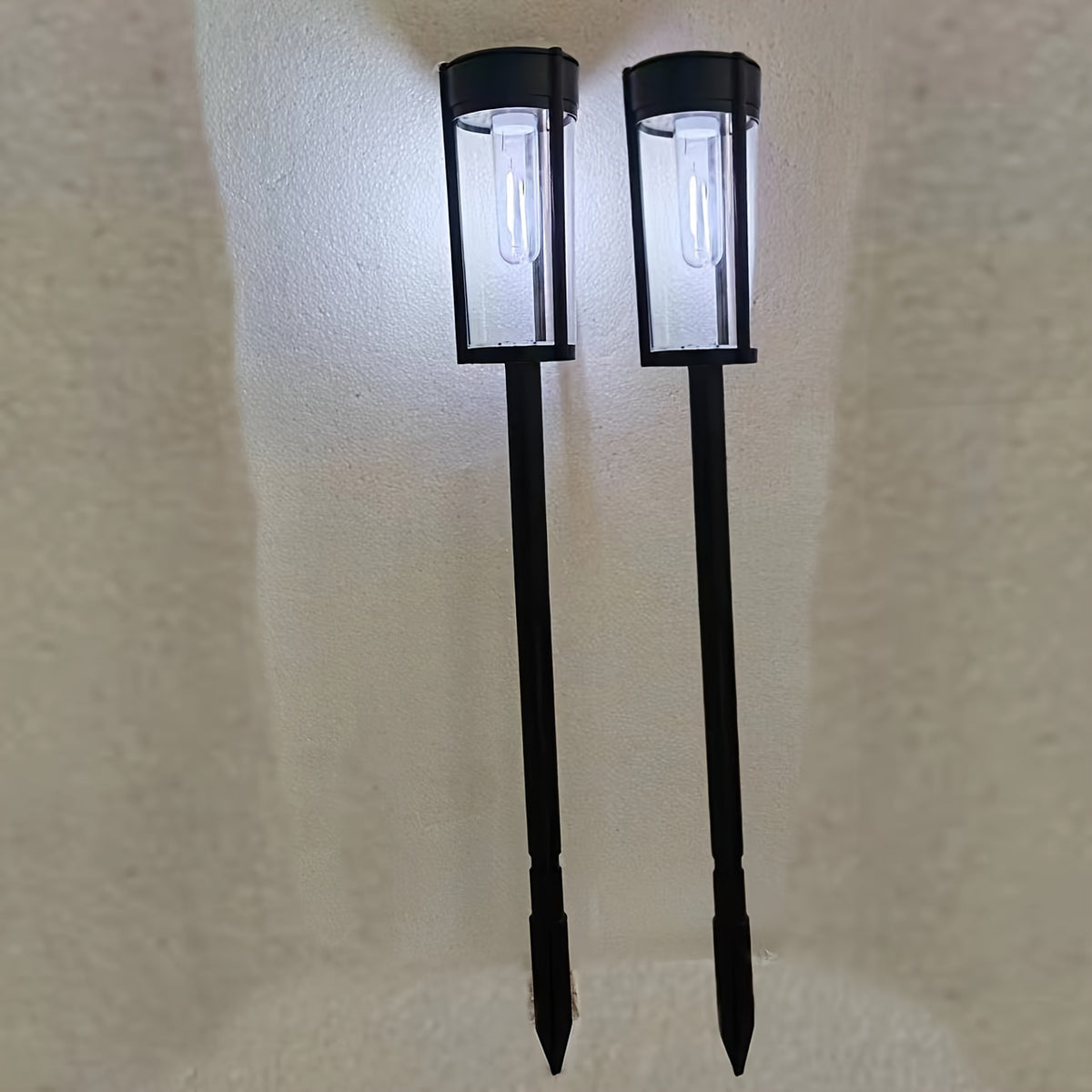 Lampe solaire de jardin à ampoule filament, 58 cm, lot de 2 ou 4