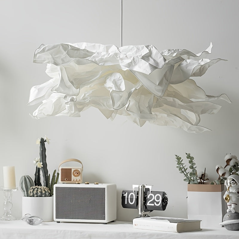 Abat-jour nuage en papier froissé, 3 tailles de 43 à 85 cm