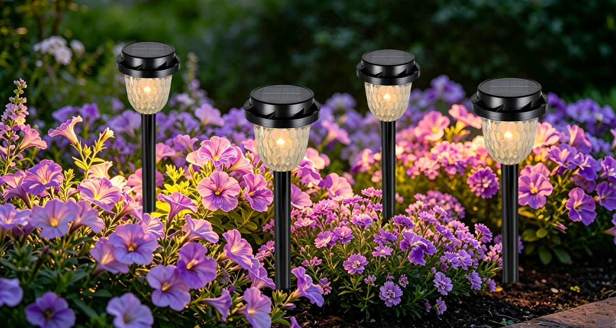 Lampe solaire à rayons projetés, blanc chaud ou couleurs, par 2 ou 4