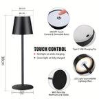 Lampe de table sans fil en aluminium, lot de 2 ou 4, neuf coloris