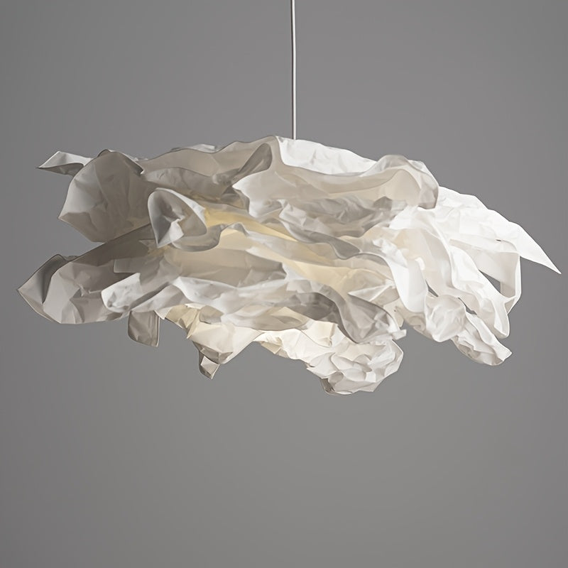 Abat-jour nuage en papier froissé, 3 tailles de 43 à 85 cm