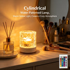 Lampe d'ambiance vague d'eau Ø 8 cm, tactile et télécommande à pile