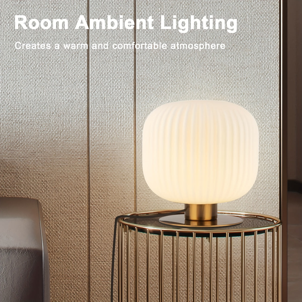 Verre de remplacement globe côtelé Ø 20 cm, quatre teintes