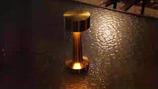 Lampe de table sans fil bistrot en métal, lot de 2 ou de 4