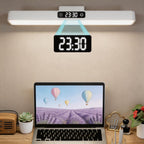 Applique de lecture LED à horloge, barre aimantée et télécommande