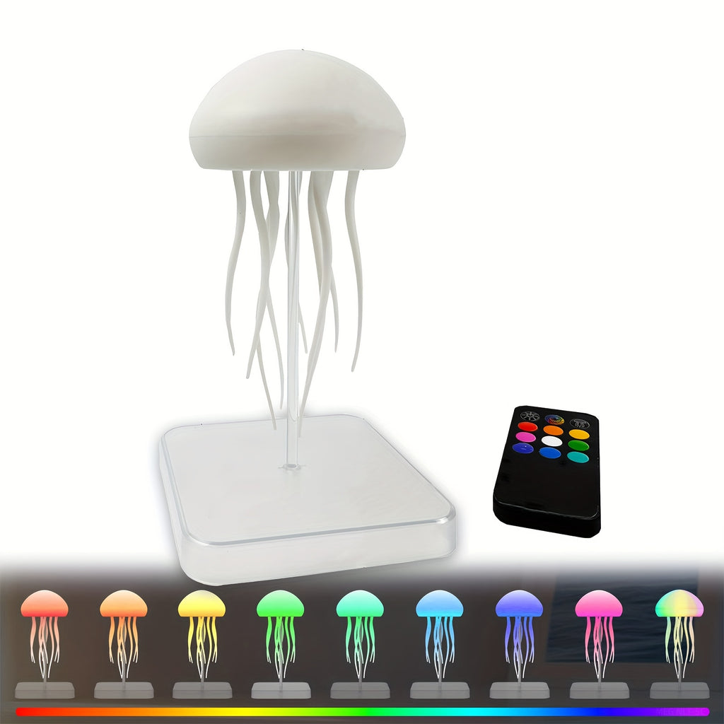 Lampe méduse sans fil RVB, télécommande et commande tactile