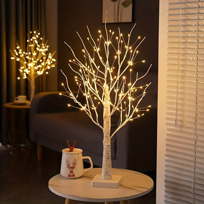 Arbre lumineux façon bouleau aux 144 LED