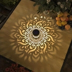 Applique solaire à motifs projetés, cylindre ajouré, lot de 2