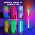 Lampadaire RGBIC à dégradé multicolore, 115 cm, seul ou par deux