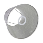 Lot de 2 abat-jour à motif argenté ondulé et liseré, Ø 22 cm