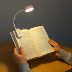 Lampe de lecture à pince à piles, variateur continu, blanche ou noire