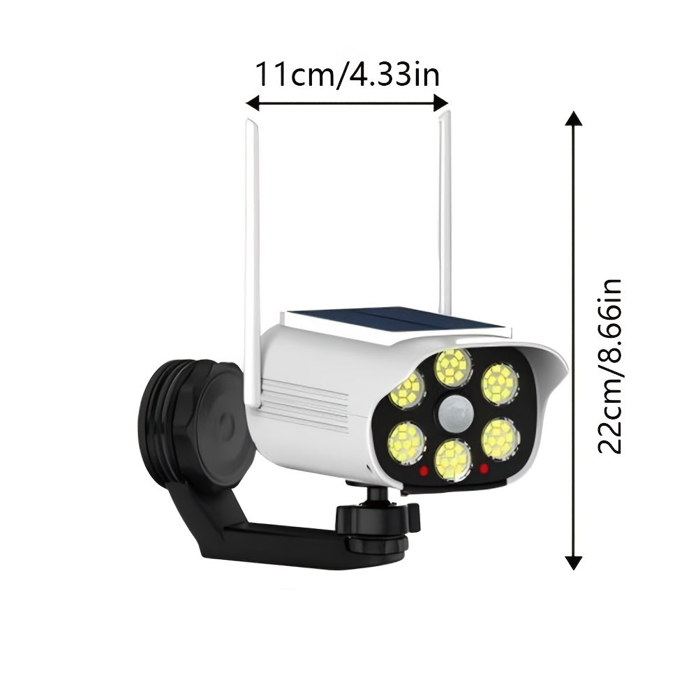 Projecteur solaire caméra factice à fixation aimantée et USB-C