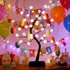 Lampe arbre à fleurs de prunier LED, 45 cm, branches modelables