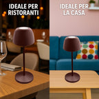 Lampe de table LED sans fil IP54, batterie 7800 mAh et socle de charge