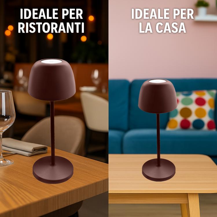 Lampe de table LED sans fil IP54, batterie 7800 mAh et socle de charge
