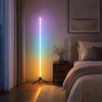 Lampadaire trépied LED RVB synchronisé à la musique, 107 cm