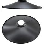 Abat-jour soucoupe en métal noir pour suspension, lot de 4, Ø 25,5 cm