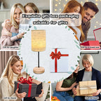 Lampe de chevet col flexible, abat-jour imprimé de brins fleuris gris