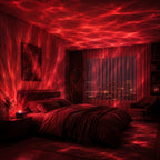 Veilleuse projecteur vagues d'eau, dôme noir pour salon et chambre