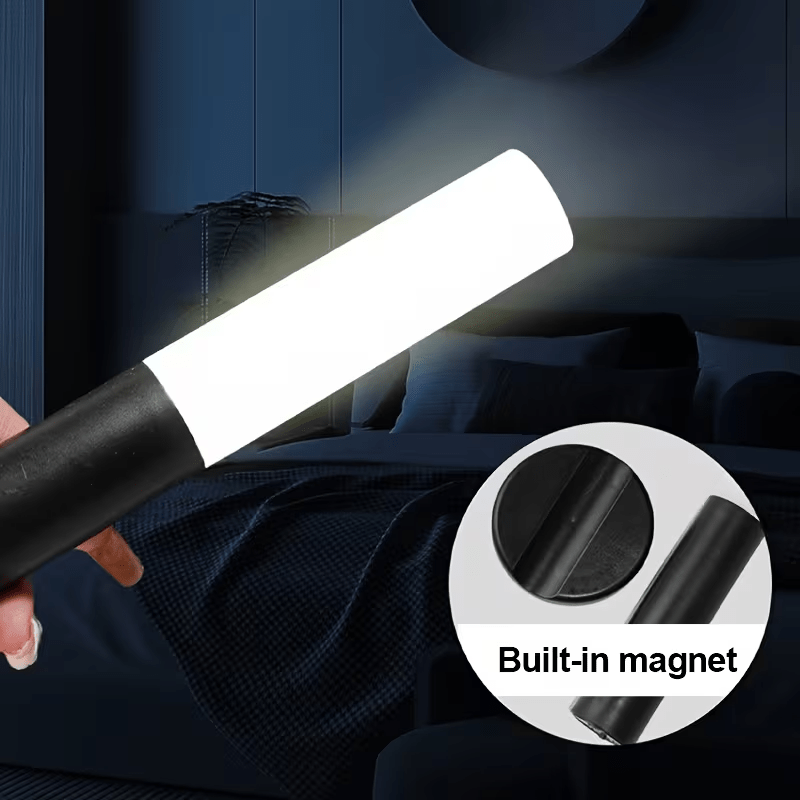 Applique murale LED tube à détecteur de mouvement, recharge USB-C