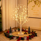 Lampe décorative arbre de bouleau lumineux, 144 LED, 60 cm