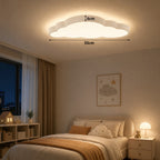 Plafonnier LED nuage blanc 50 cm pour chambre d'enfant, trois teintes
