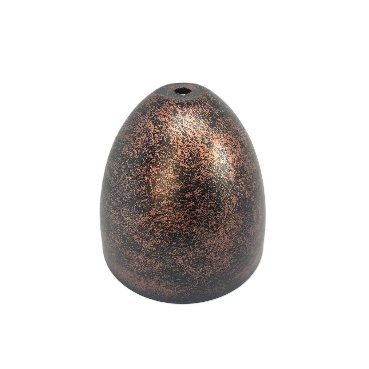 Petit abat-jour cloche en métal à patine cuivrée, Ø 13,8 cm, M10