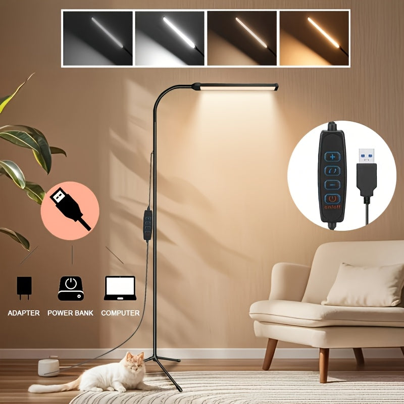 Lampadaire LED flexible à variateur pour travaux de précision
