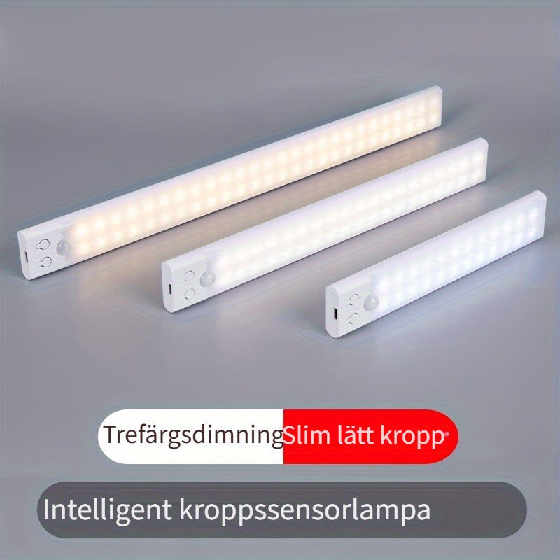 Réglette LED à détection 150°, trois teintes, 30, 40 ou 50 cm