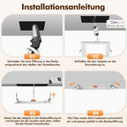 Spot LED encastrable carré 3 W, découpe 7,5 cm, lot de 10