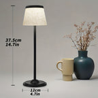 Lampe de table LED sans fil à abat-jour en tissu, 37,5 cm, 4 coloris