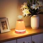 Lampe gestuelle sans fil en cloche, RVB, blanc, orange ou rose