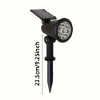 Spot solaire extérieur à piquet, 9 LED aux couleurs changeantes