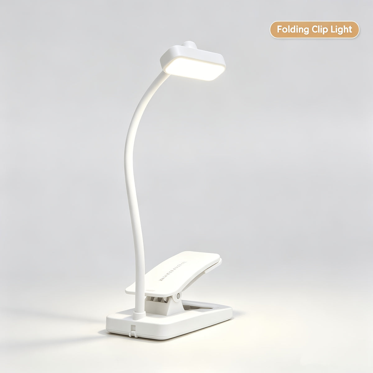 Petite lampe blanche qui se plie en deux