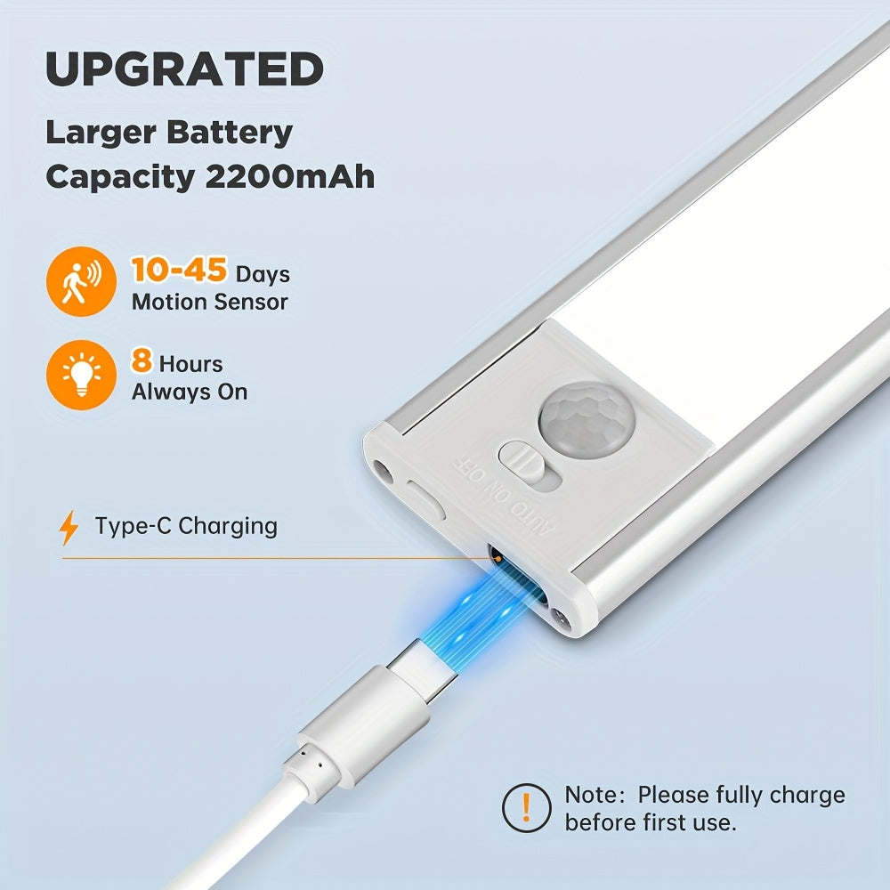 Réglette LED rechargeable à interrupteur à glissière, 20 à 40 cm