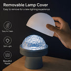 Lampe LED projecteur de reflets d'eau, dôme amovible sans fil