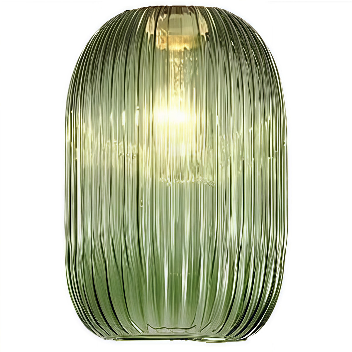 Verre cannelé capsule pour suspension et plafonnier