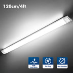 Réglette LED 120 cm 40 W blanc froid, à fixer au plafond ou au mur