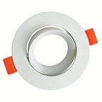 Support de spot encastrable orientable blanc Ø 8,8 cm, lot de 2