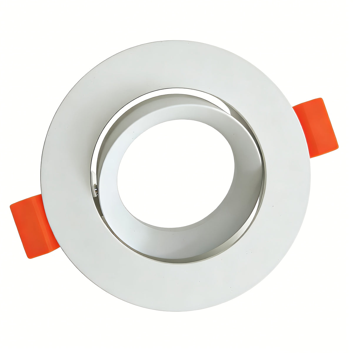 Support de spot encastrable orientable blanc Ø 8,8 cm, lot de 2