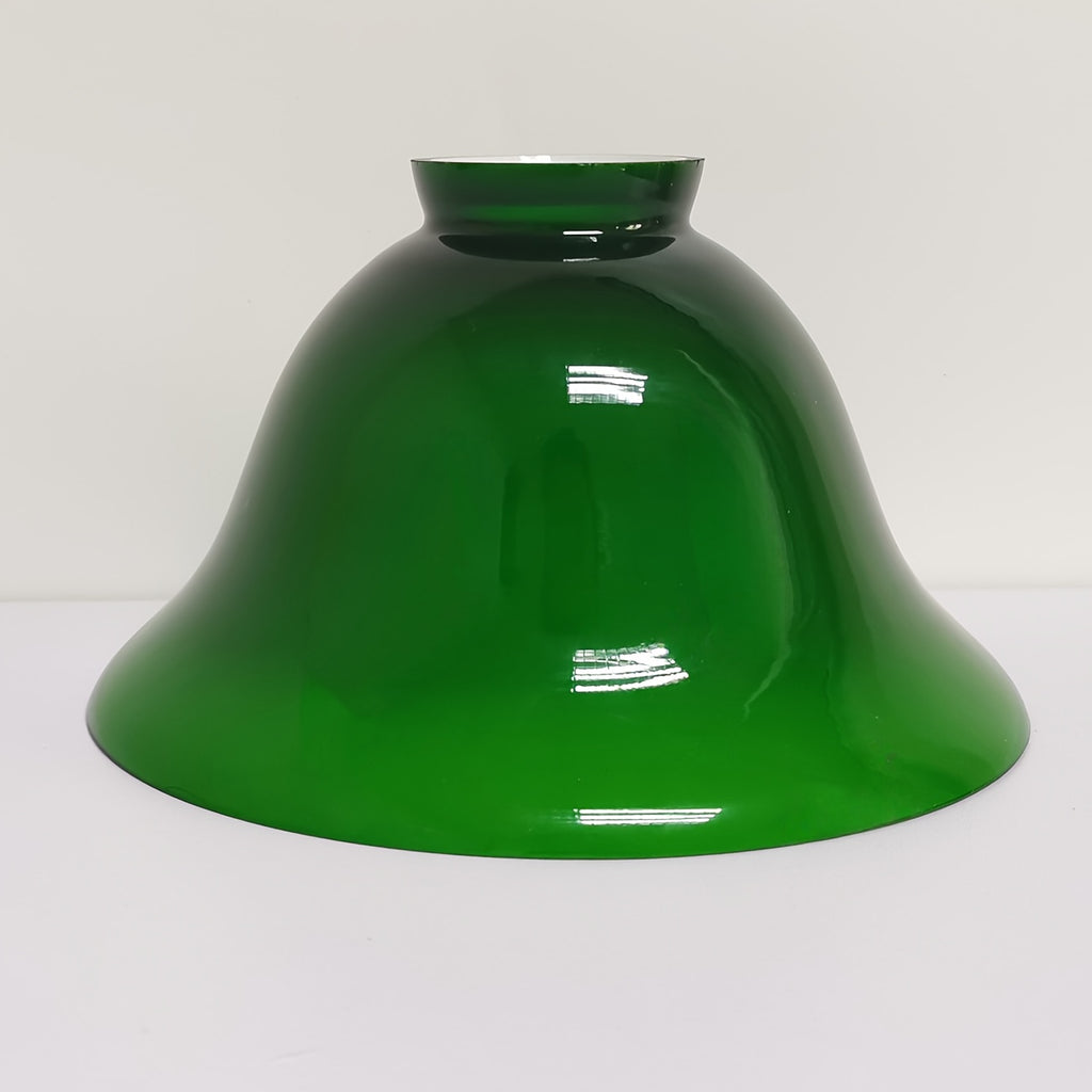 Verre cloche vert à intérieur blanc, Ø 18,5 cm, douille E27