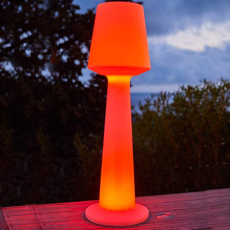 Lampadaire solaire lumineux RVB 110 cm avec télécommande