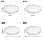 Plafonnier LED rond à bordure à facettes, Ø 29 à 48 cm, blanc froid