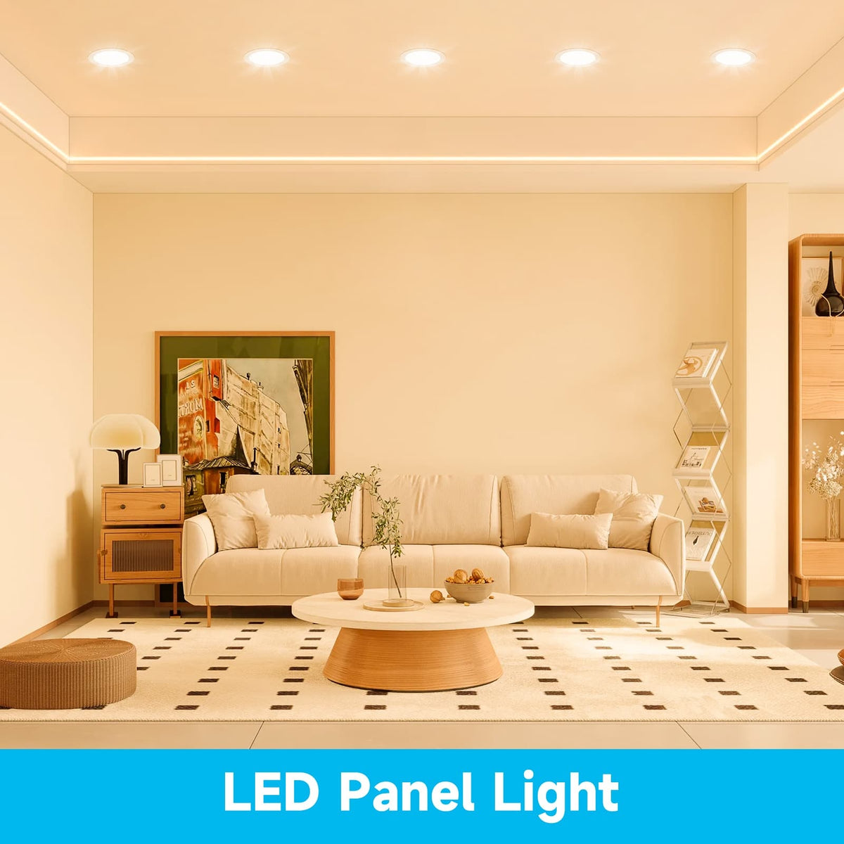 Spot LED encastrable extra-plat 3 W, découpe 7 cm, lot de 6